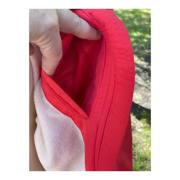 Cabela's Red Fall Jacket Fleece Lined Full Zip Sz L - Picture 7 of 13